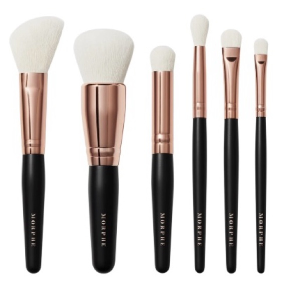 Morphe Rose Away 6pc Face & Eye Travel Brush Set (NWT) - Picture 2 of 11